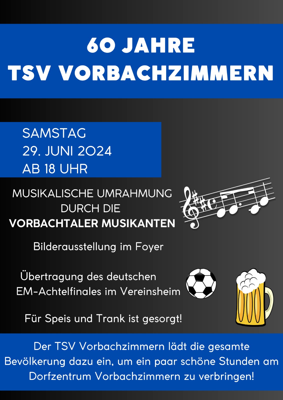 Plakat 60 Jahre TSV